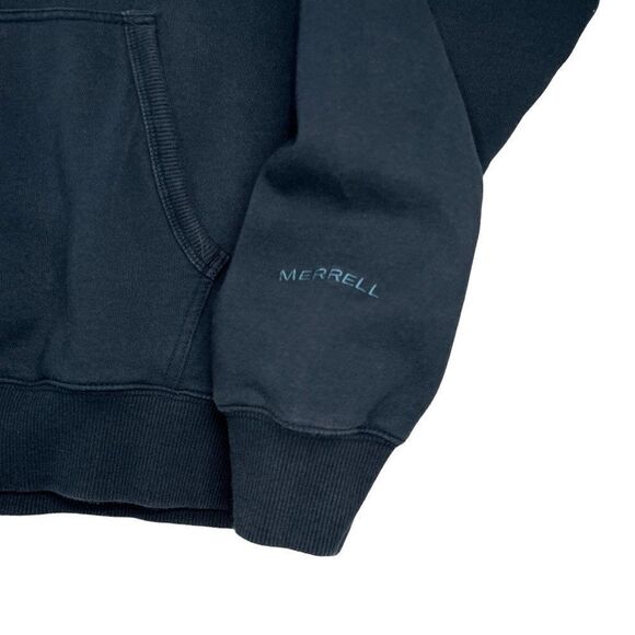 Merrell Sweatshirt Men's Size Large Blue Jungle Moc Hiking Fleece Sweater Hoodie - Picture 5 of 13